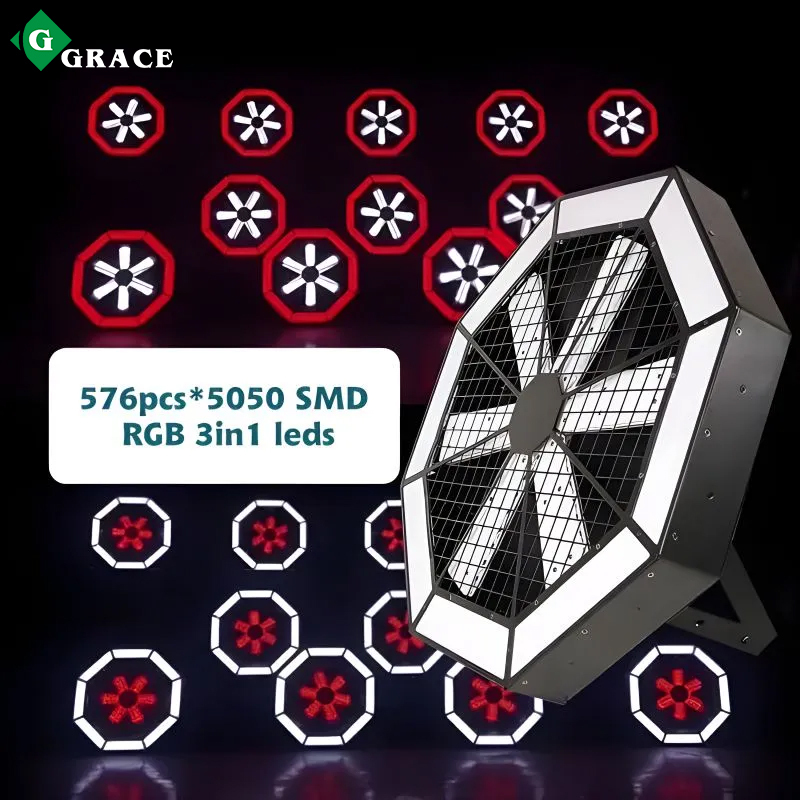 Background Light Rotating Fan LED Stage Light Effect