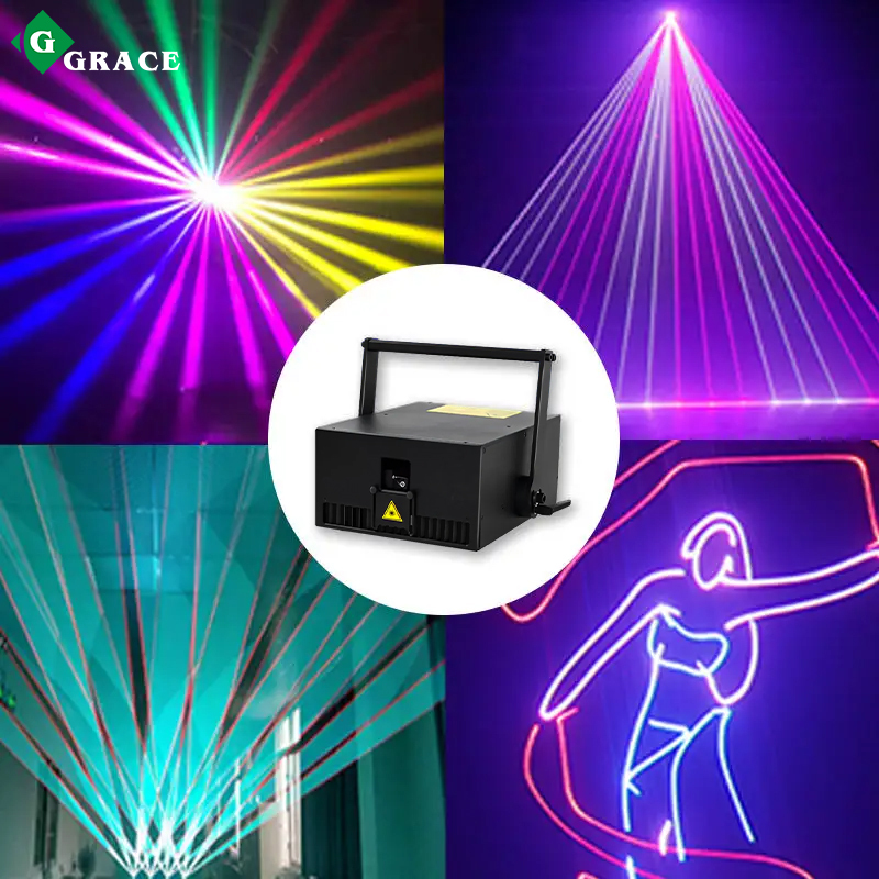 Grace Stage Lighting 15W High Quality Animation RGB Laser Show Light
