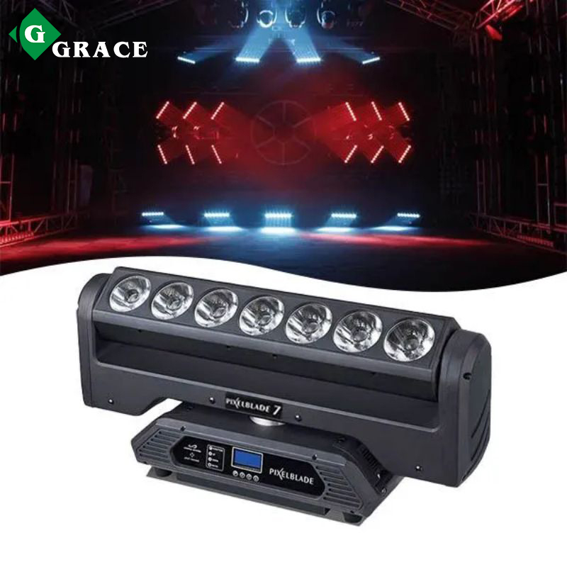 7 *15w beam pixel blade  rgbw 4in1 led moving head bar light