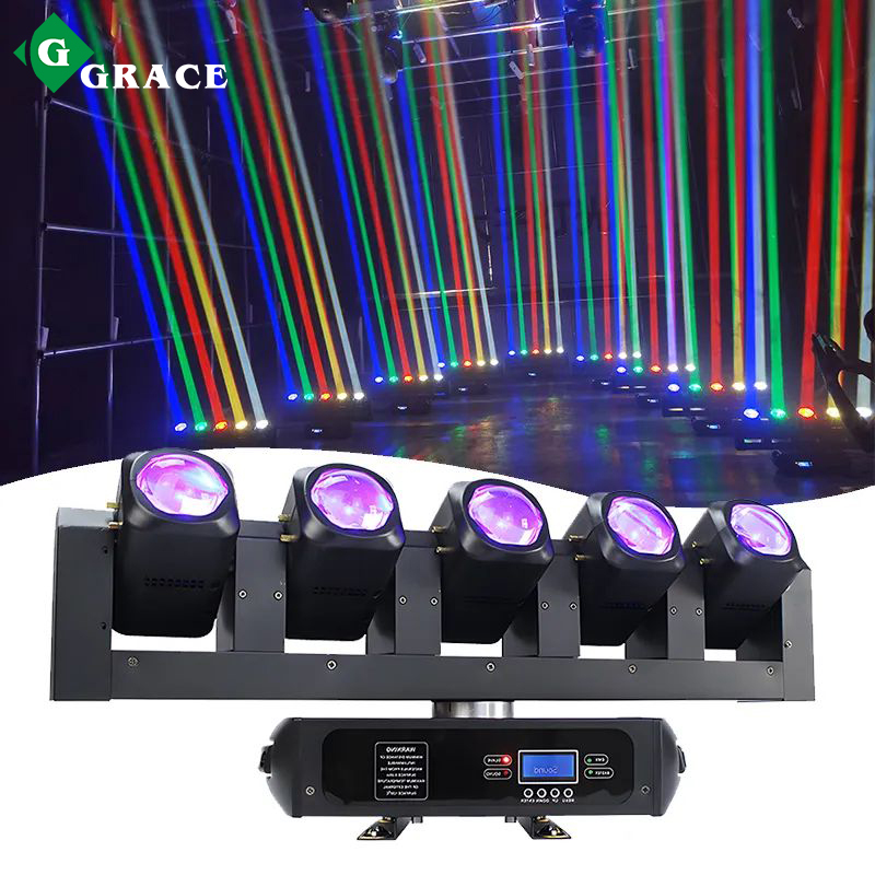 5x40w rgbw 4in1 led moving head beam