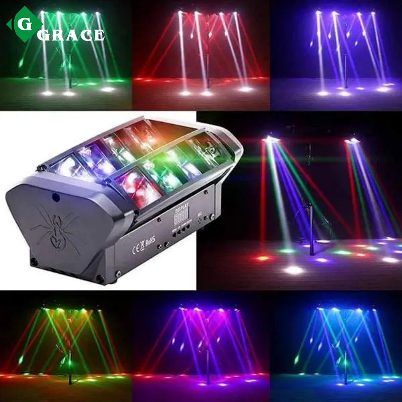 8x3W rgb 4in1 leds led mini spider beam light