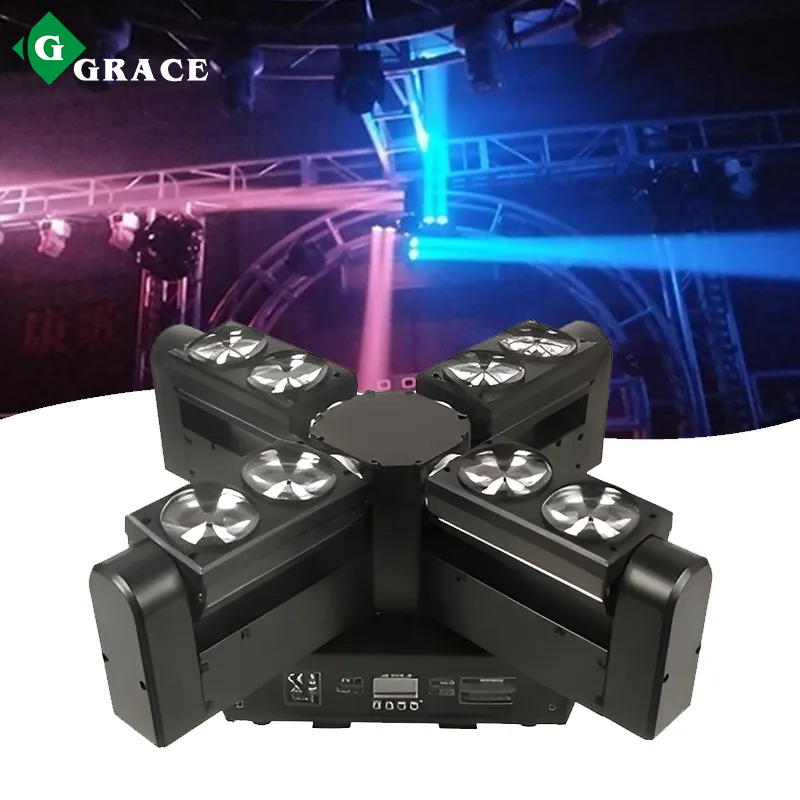 8x10w rgbw 4in1 led moving head spider beam