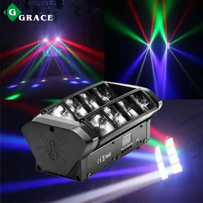 8x3W rgb 4in1 leds led mini spider beam light