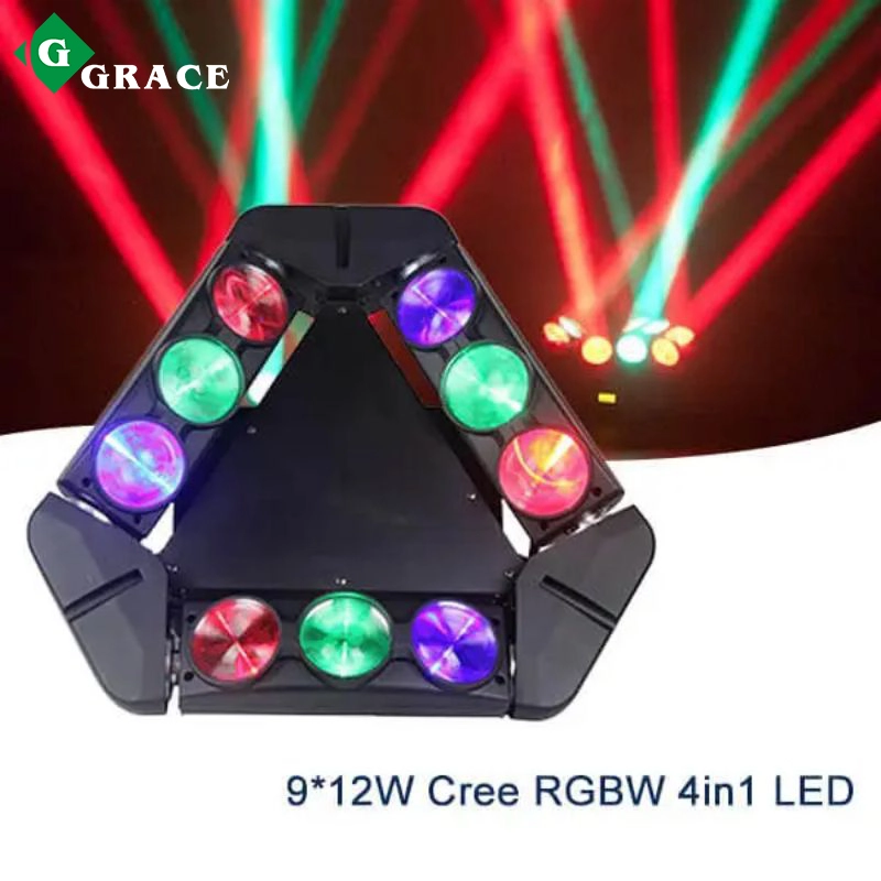 9*12W  Eyes 4 in 1 Led Spider Beam Moving Head Light