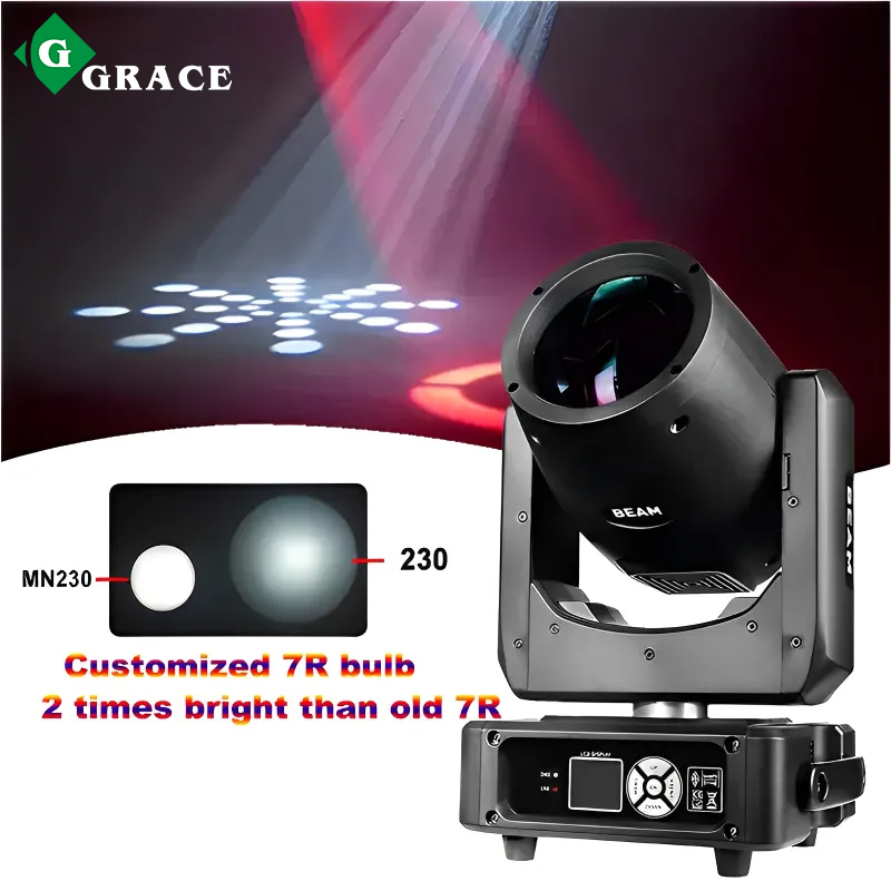 Igracelite Mini 230W 7r Moving Head Beam Light For DJ Disco Stage Lighting