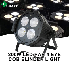 200W LED Par  Warm Cool White 4 Eye Led Cob Blinder Light