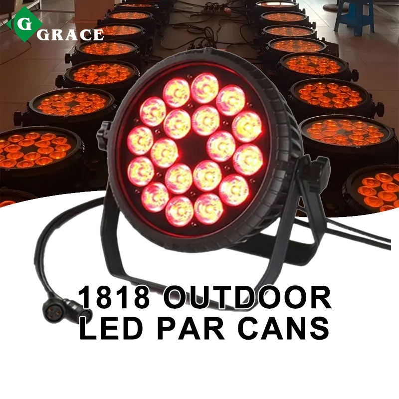 18*18 RGBWAUv LED Par Cans Waterproof Outdoor