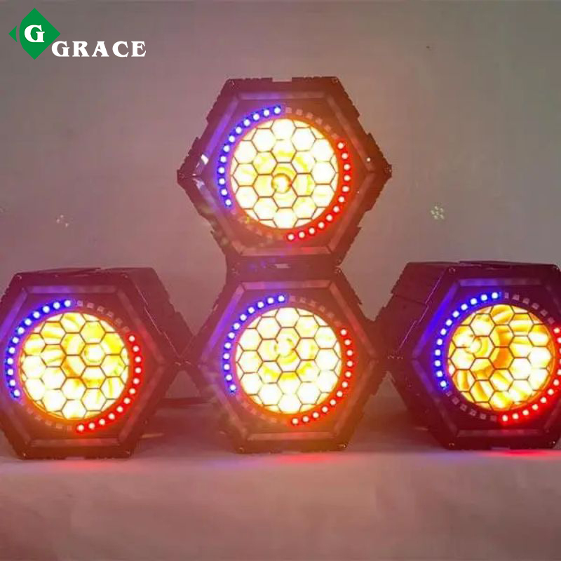 72pcs rgb 3in1 led  6pcs 4in1 leds pixel par light retro