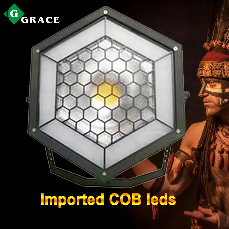 6*24pcs SMD RGB 3in1 leds + 1piece 200W cob led (warm white or cool white)