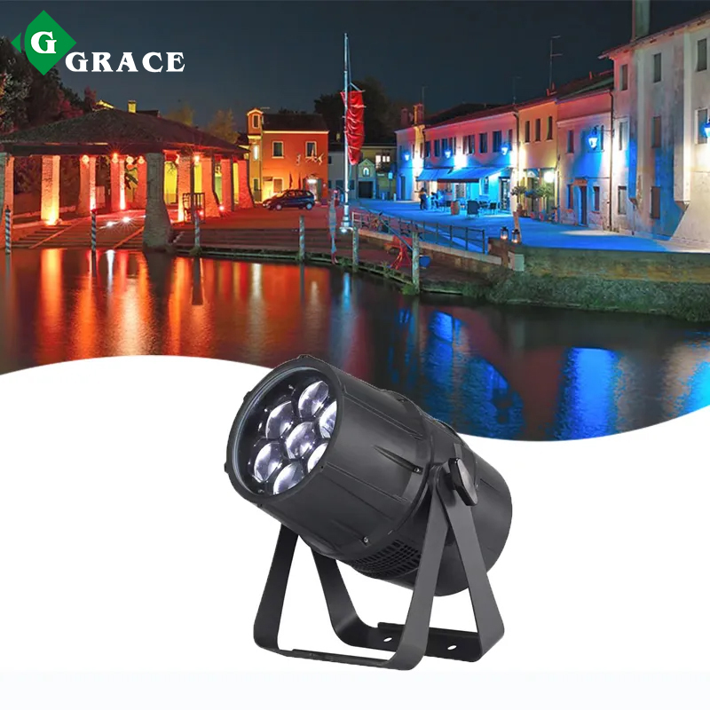Outdoor 7*40W Zoom LED Par Light RGBW 4in1 DMX RDM