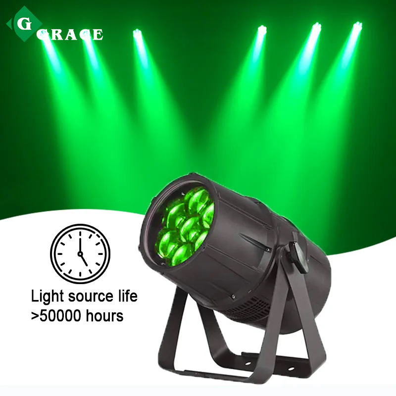 Outdoor 7*40W Zoom LED Par Light RGBW 4in1 DMX RDM