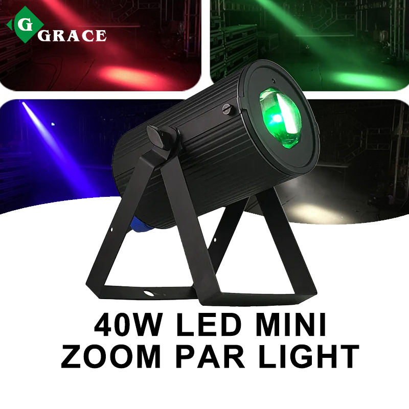 40W led RGBW 4in1 remote dmx mini pinspot manual zoom par light