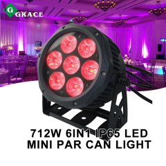 7*12w 6in1 ip65 led mini par can light