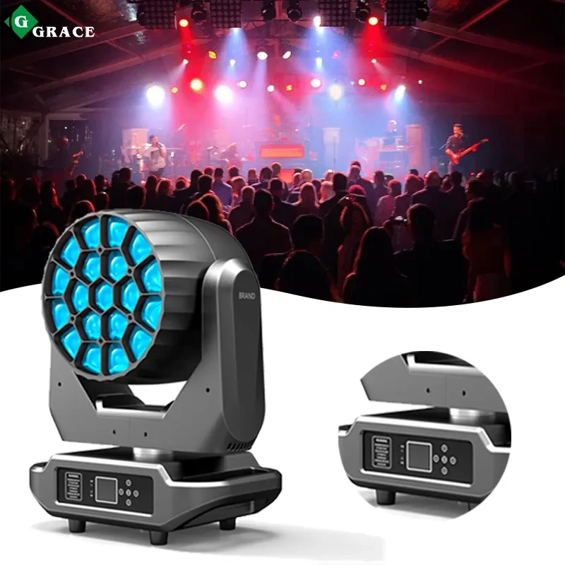 19x40w Zoom Wash Led  Moving Head Light