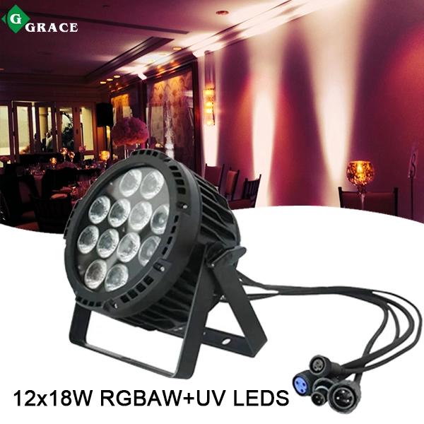 12*18W 6in1 rgbwauv waterproof led par light