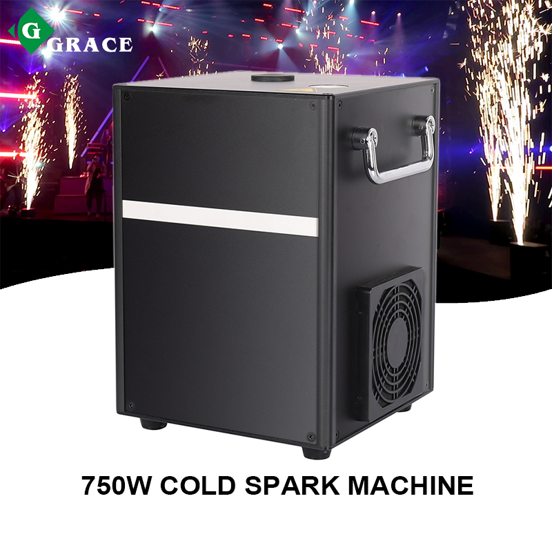 2pcs 750W cold spark machine and 5 bags powder indoor or outdoor
