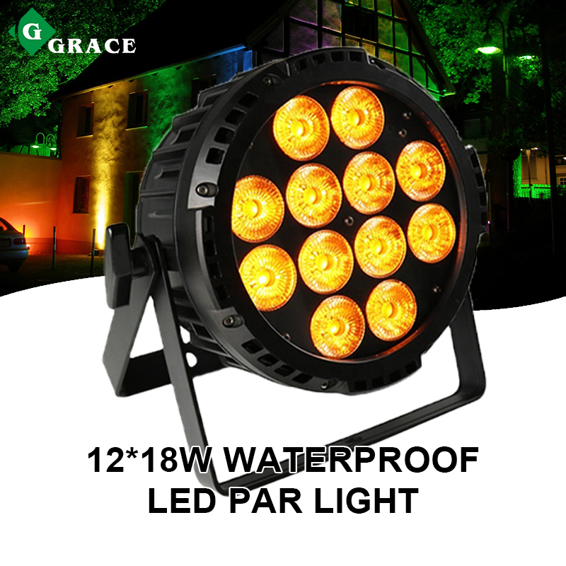 12*18W  6in1 IP65 battery powered wifi wireless dmx led par with remote control