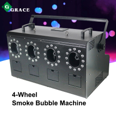 Igracelite RGBW 4-Wheel 3000W Automatic Bubble Machine Smoke Bubble Machine