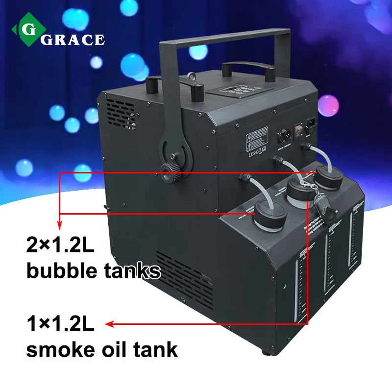 2-Way RGBW LED Fog Bubble Machine