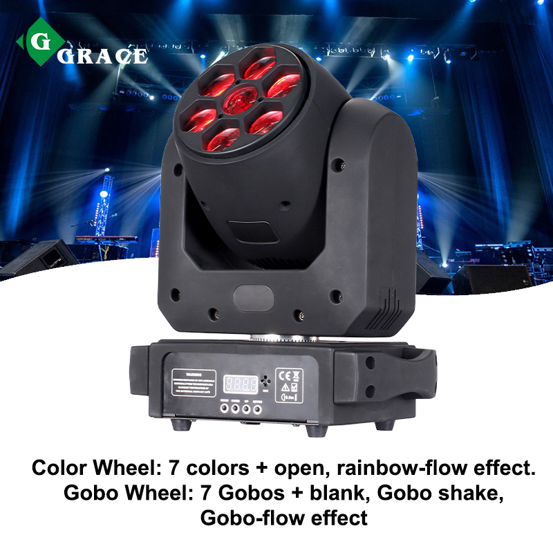 Mini 100W LED Spot+B-EYE Rotating  Moving Head Light