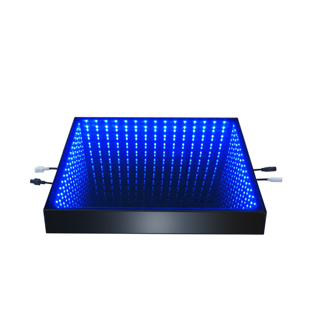 Monoblock  3d optical illusions mirror led dance floor tiles