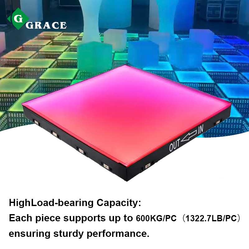 Igracelite Rainbow Frosted Magnetic Outdoor LED Dance Floor