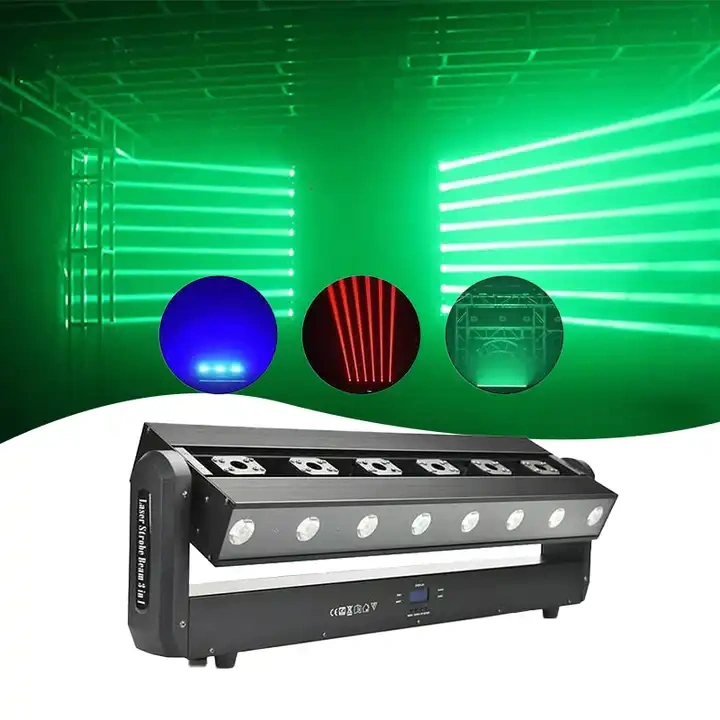 3W laser strobe beam 3in1 led moving head light bar