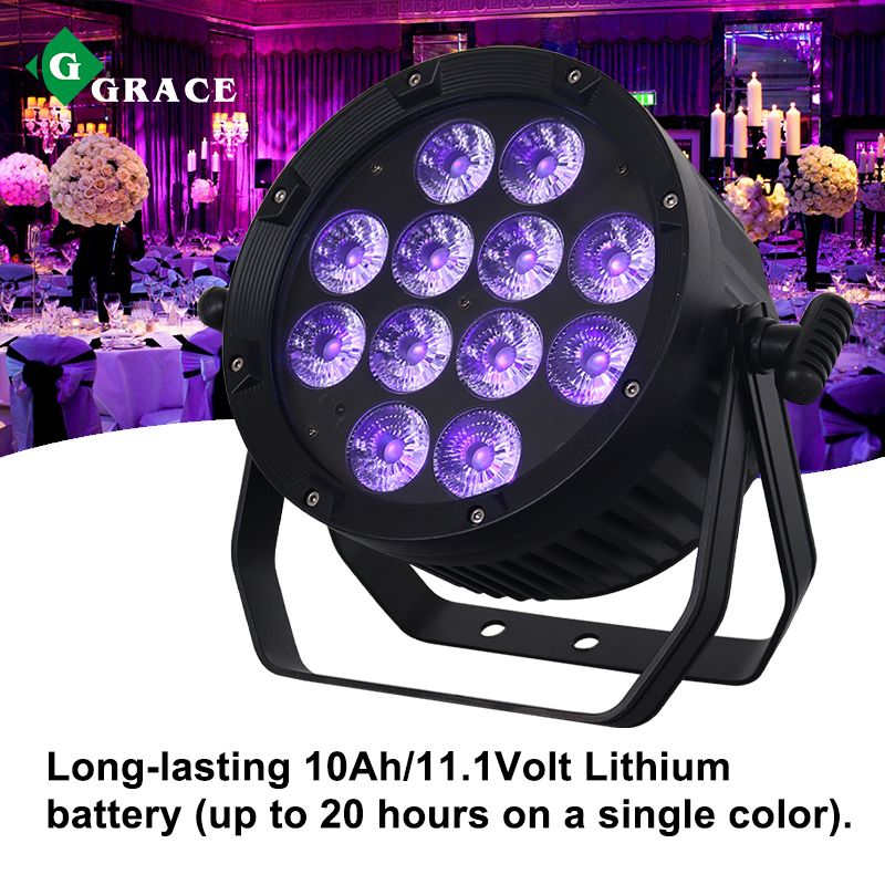 Igracelite  Wireless DMX Battery Outdoor Rgbw LED Par Can Stage Lights
