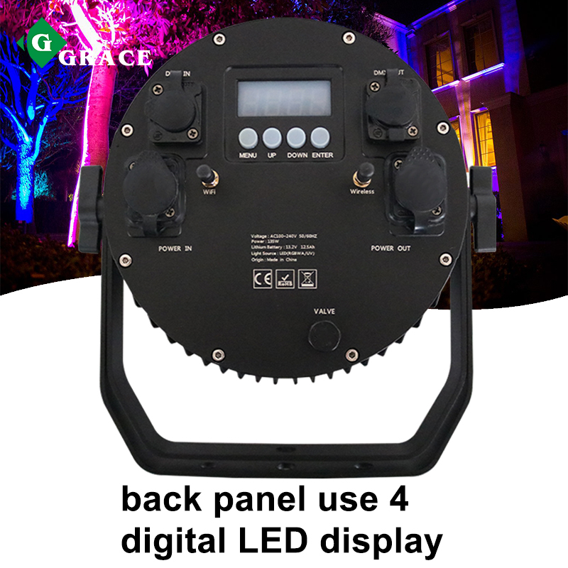 Igracelite  Wireless DMX Battery Outdoor Rgbw LED Par Can Stage Lights