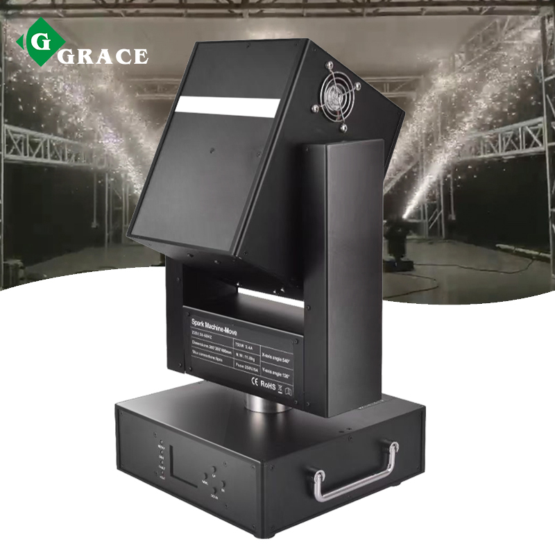 Free Shipping  750w moving head sparkler machine