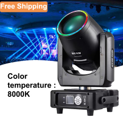 Free Shipping 230W 7R Beam Moving Head light with halo ring
