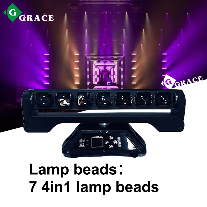 Igracelite 7x25W led bar beam moving head light rgbw