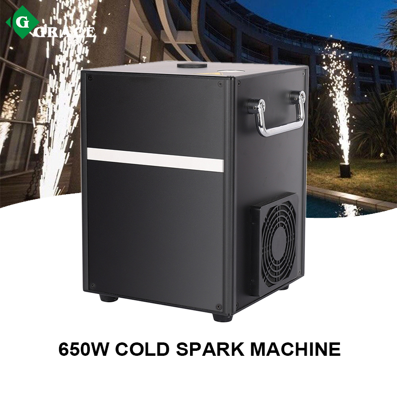 Máquina de chispas frías en blanco o negro de 650W con envío gratis