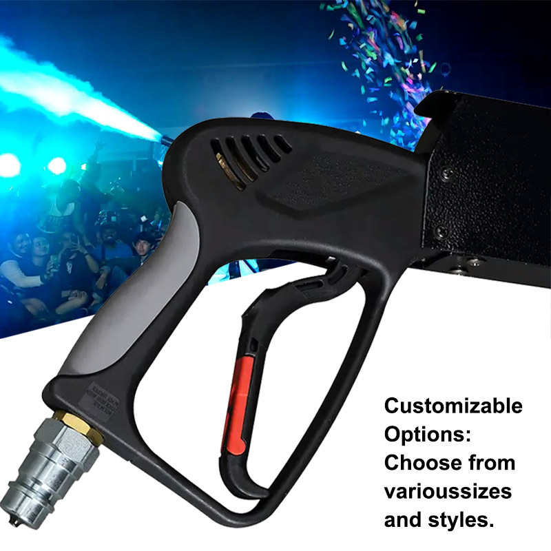 LED CO2 Gun for dj fogger CO2 Jet machine with rgb color changing handhold led co2 launcher flashlight