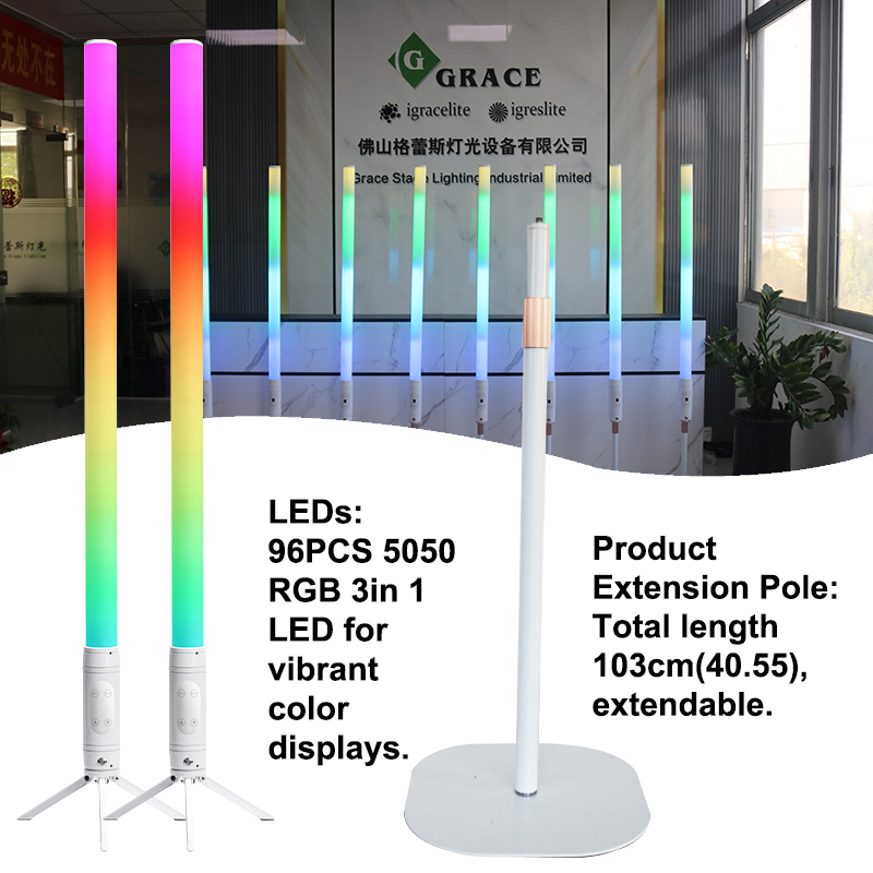 Igracelite 3in1 1.2M 360 Degree LED Tube Light 8pcs 1 set