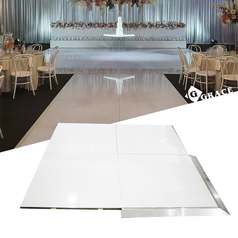 Gloss Portable White Dance Floor