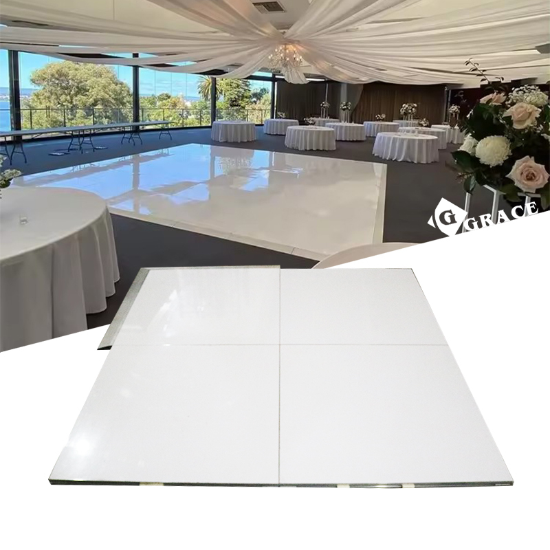 Gloss Portable White Dance Floor