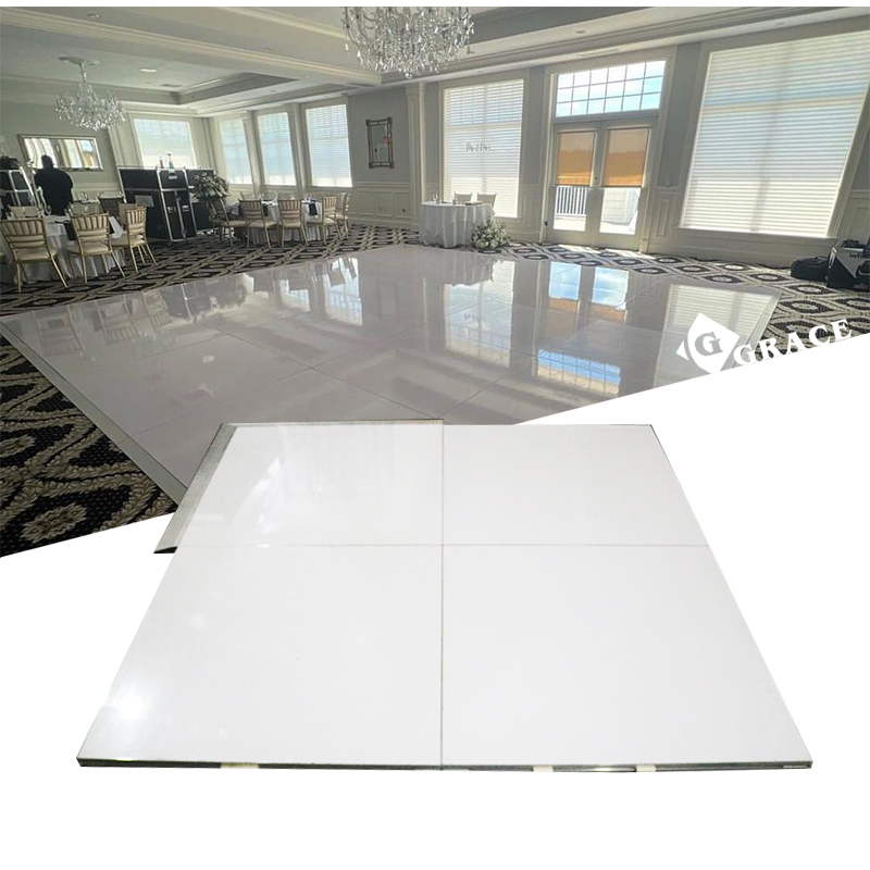 Gloss Portable White Dance Floor