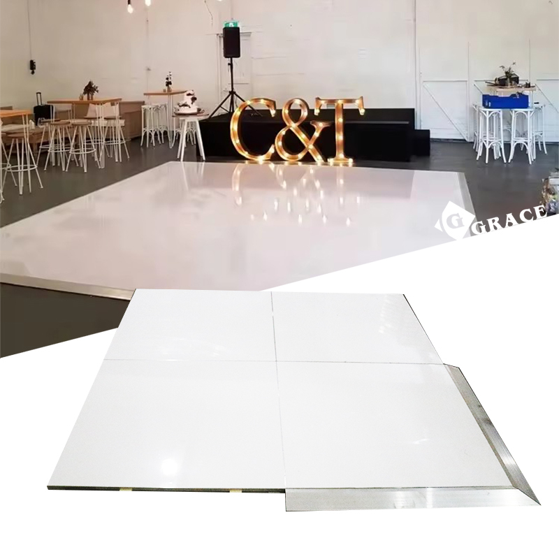 Gloss Portable White Dance Floor