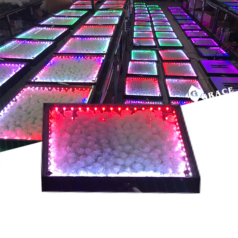 Wired Connection Flower LED Dance Floor