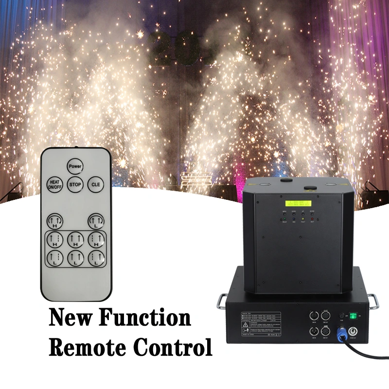 Free shipping dual head spin  wedding dj party cold spark machine