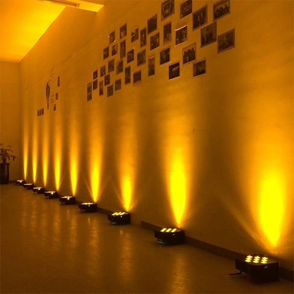 Free Shipping 9*18w rgbwauv  6in1 wifi wireless dmx remote control  battery powered led par
