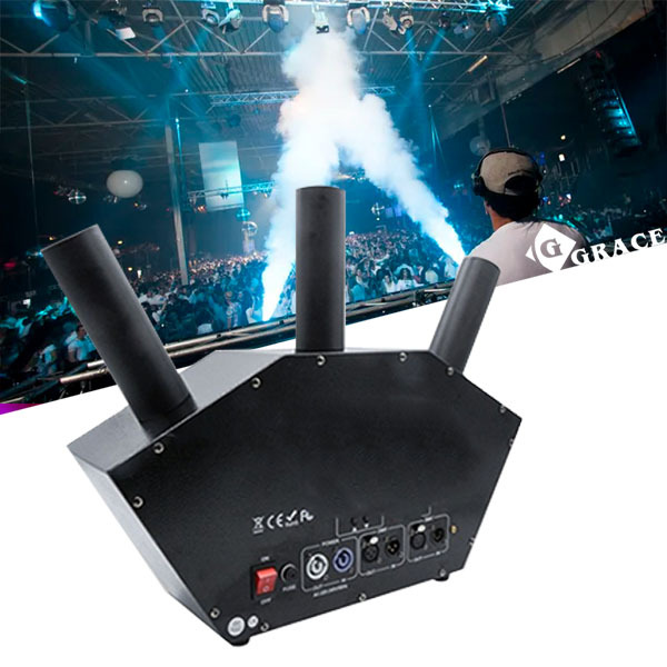 3 Heads CO2 Connon Waterproof Control Board DMX Special Effects Cryo Co2 Jet Fog Machine For DJ Stage Party