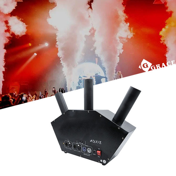 3 Heads CO2 Connon Waterproof Control Board DMX Special Effects Cryo Co2 Jet Fog Machine For DJ Stage Party