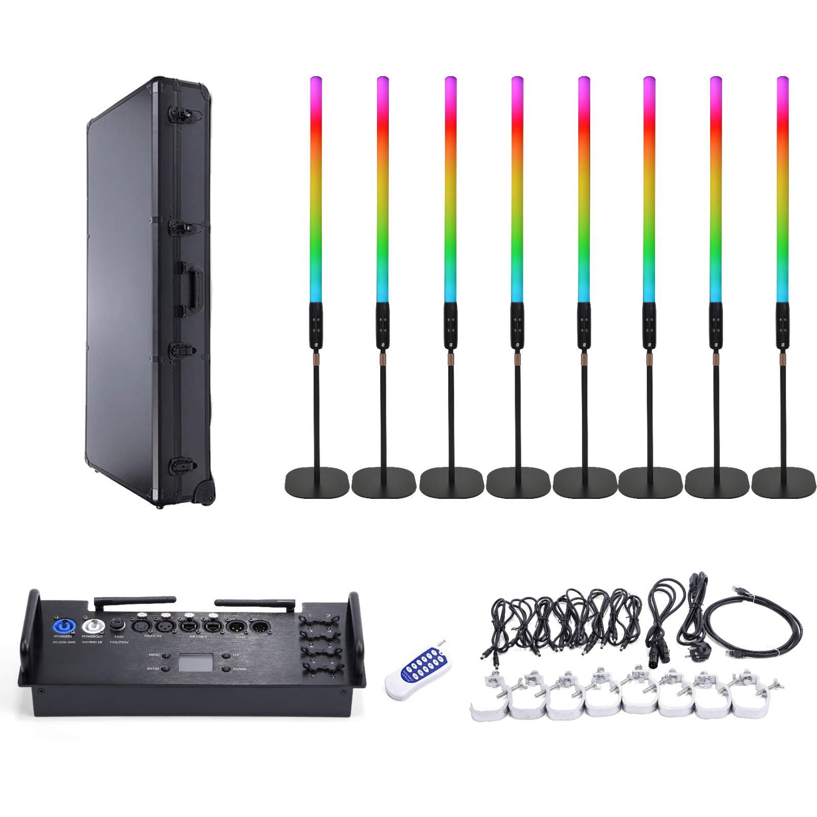Igracelite 3in1 1.2M 360 Degree LED Tube Light 8pcs 1 set