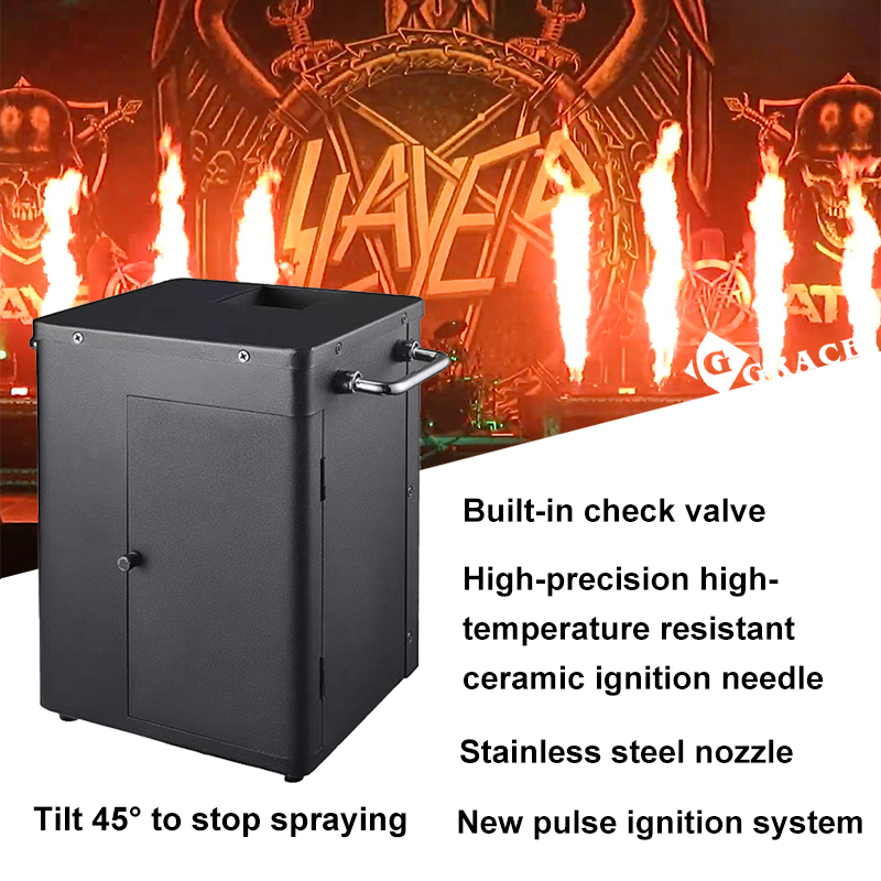 100W DMX Square Real Fire Flame Machine