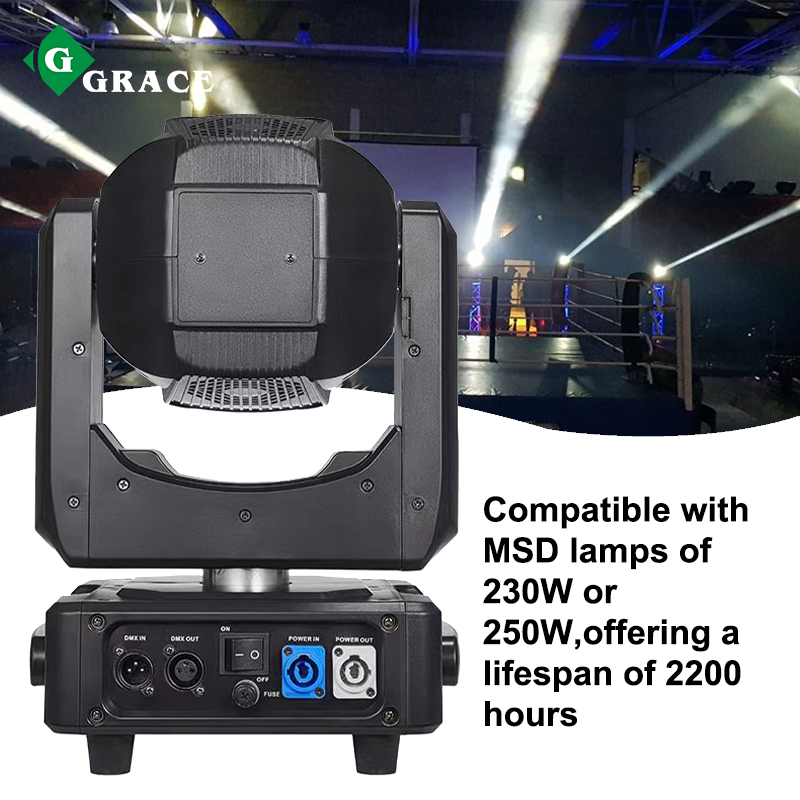 Rgbw Mini 230W 7R Beam Moving Head