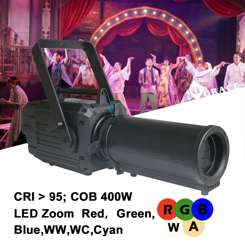 400W RGBWA 5in1 CRI>95 PWM  Zoom Profile Spot Light