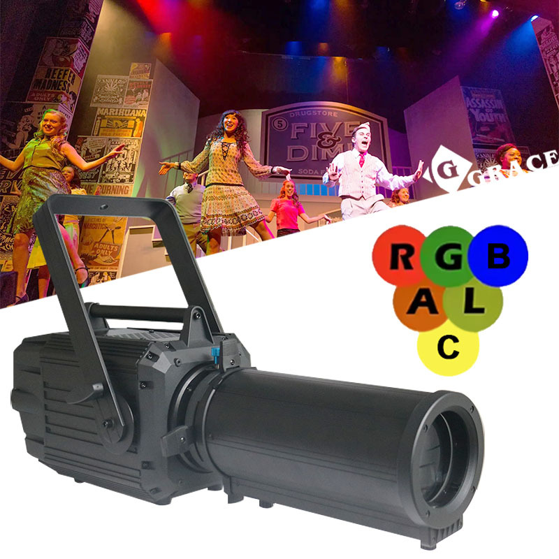 400W RGBALC 6in1  CRI>96 PWM Zoom LED Leko Profile Light