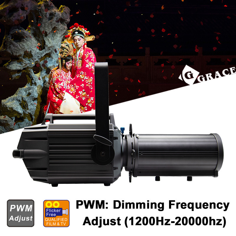 400W RGBALC 6in1  CRI>96 PWM Zoom LED Leko Profile Light